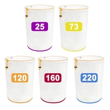 Bubble Bag All Mesh 5 Gallon 5 Bag Kit - Herbal Ice Extraction Bags - Pressing
