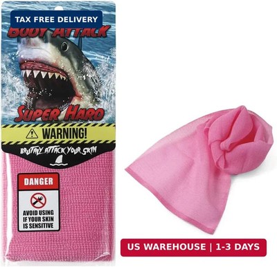 Extra Rough Back Scrubber Towel [Made in Japan] - Long Exfoliating Washcloth for