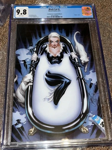 Black Cat 1 (2019) Campbell ComicXposure Virgin Variant E, CGC Graded 9.8