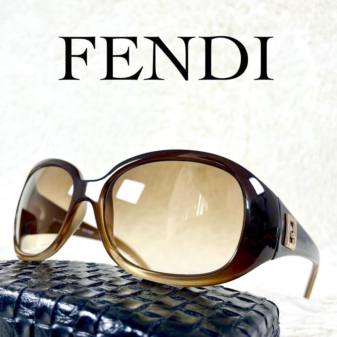 Fendi Zucca FS5077 Brown Gradient Sunglasses Pre-Owned