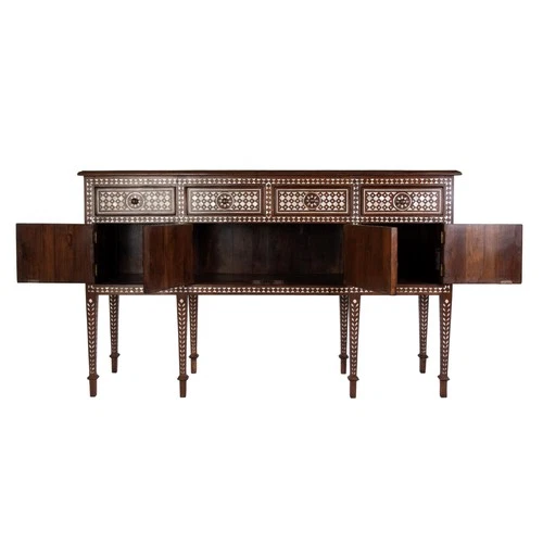 Butler Specialty Company Manali 60"W Mother of Pearl Console Table - Brown - Picture 5 of 9