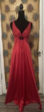 OLGA Vintage Red Keyhole Nightgown Size 32
