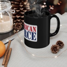 American Force Wheels 11oz Coffee Tea Black Mug American Force Wheels 11oz Coffee Tea Black Mug