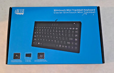 Adesso AKB-310UB Mini Optical Trackball USB Wired Keyboard Black