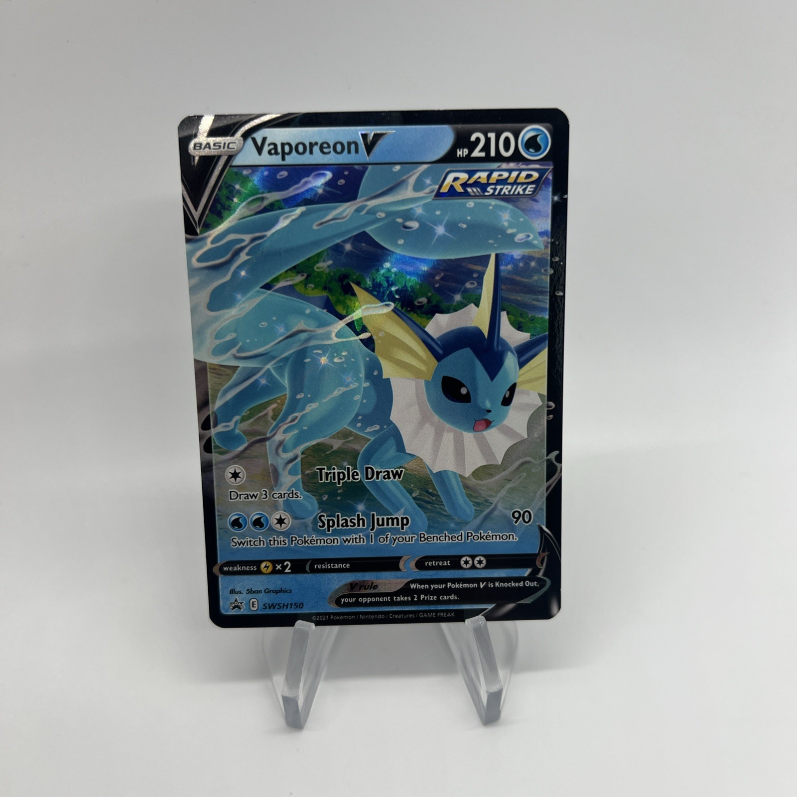 Pokemon TCG Vaporeon V SWSH150- NM