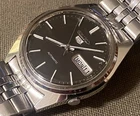Vintage Seiko 5 Silver Dial Automatic Men’s Watch 6309-7310 Clean 6309A Mvmt