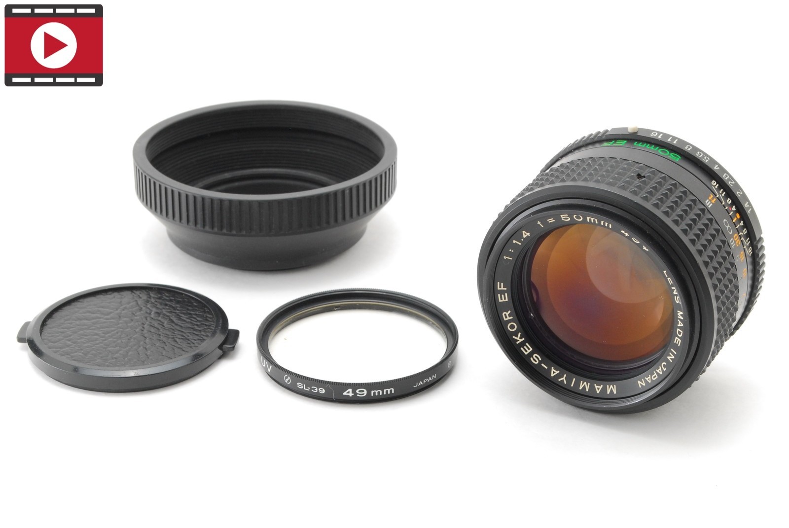 ▶️Rare‼︎ [CLA'd NEAR MINT] MAMIYA SEKOR EF 50mm f1.4 For ZE-X From JAPAN