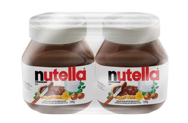 Nutella Hazelnut Chocolate Spread, 725g/25.6 oz., (2 pack)