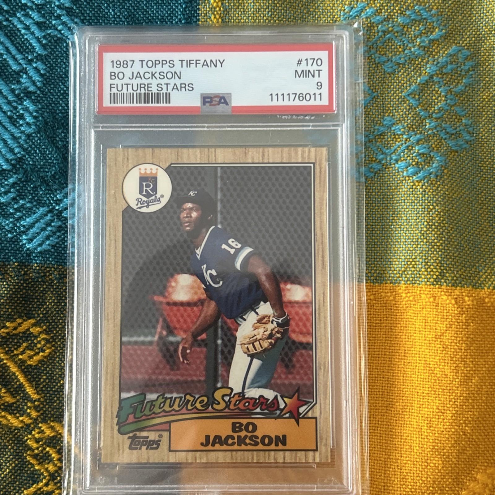 1987 TOPPS TIFFANY FUTURE STARS #170 BO JACKSON ROOKIE RC PSA 9