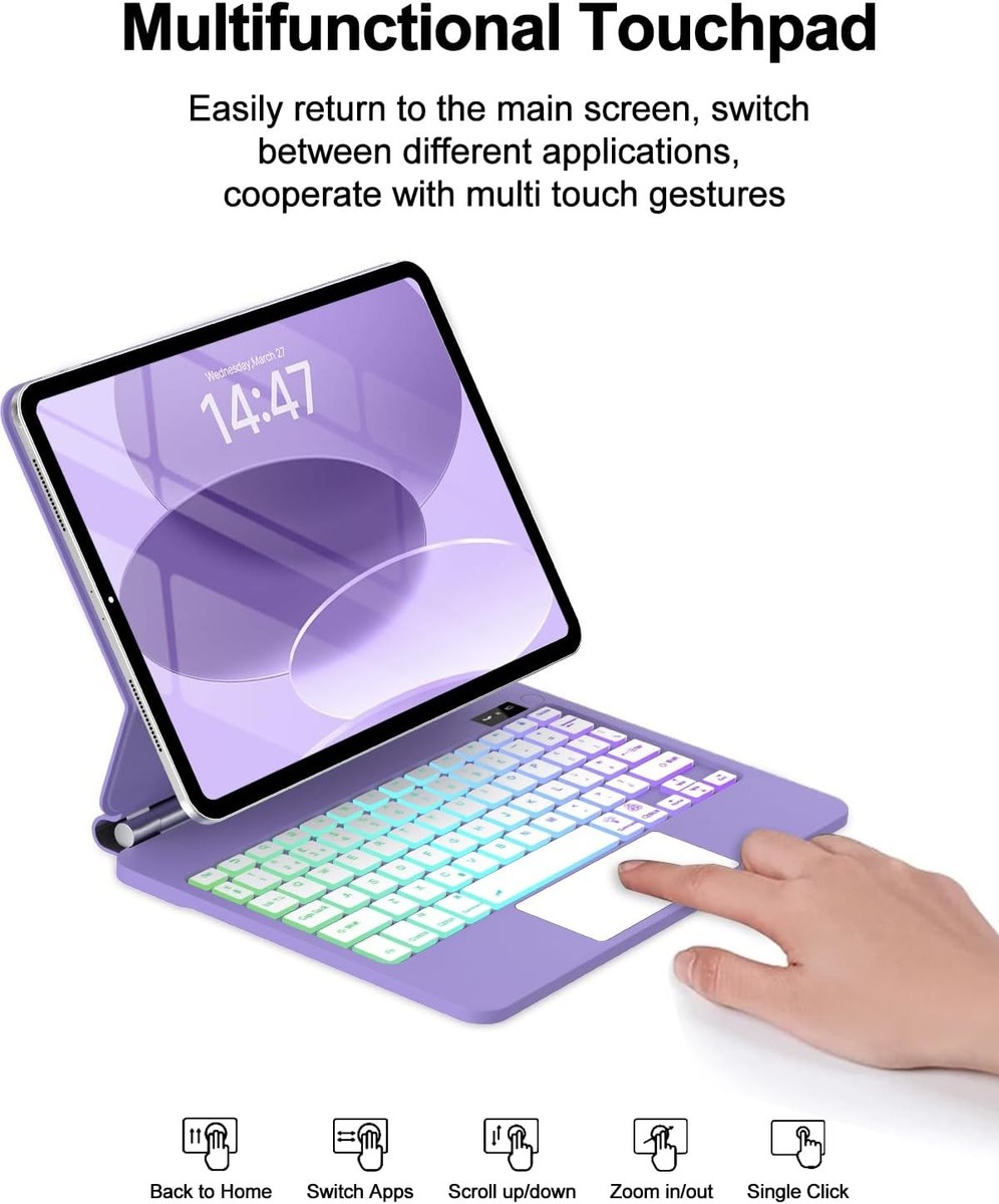 Magic Keyboard For Apple iPad 11th A16 & 10th Generation Magnetic