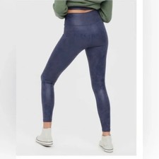 Aerie By Offline The Hugger Crackle Navy Blue Leggings Crop Ankle NWOT 65 S