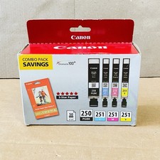 Genuine Canon PGI-250 CLI-251 C/M/Y/K Ink Cartridges PGI250 CLI251 250 251 New