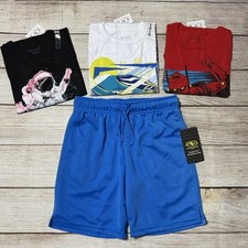 Boys Lot Of Clothes For Spring And Summer Size M 8 . NWT 3 S/S Shirts, Shorts