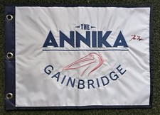 KAI TRUMP SIGNED GOLF FLAG THE ANNIKA 2025 RACC TRUSTED SELLER DONALD TRUMP C