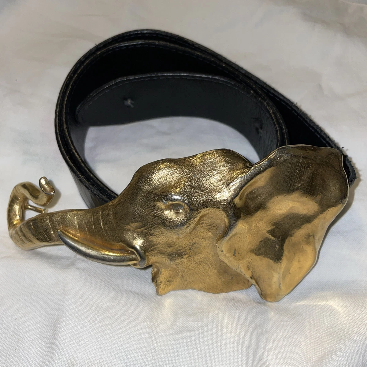Christopher Ross Sculpted Knot Tassel Belt Buckle, 1988, 24k Gold Plated, RARE Christopher Ross gold belt buckles! ??? These stunning  main image 3