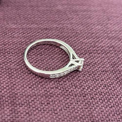 Platinum Diamond Ring 0.33ct - Engagement size N - Picture 5 of 9