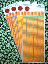  4 Lot  300 Singles REGULAR "NOT Sure" TIP BOARD 010-300 Pull Tab Jar Ticket