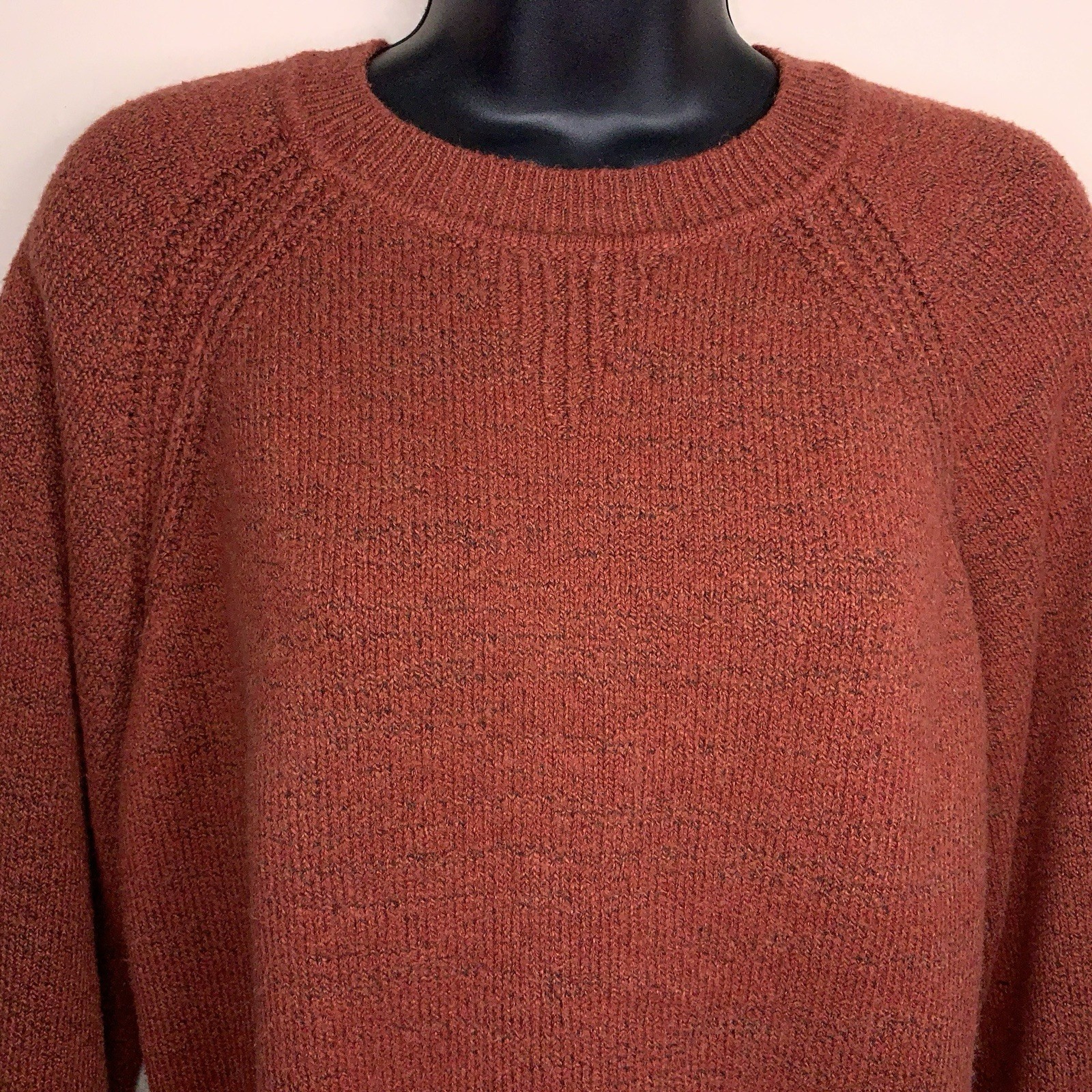 Small Universal Thread Brick Orange Red Sweater C… - image 6