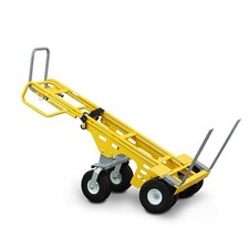 SNAP-LOC 1500 lb Capacity All-Terrain 6 Wheel Adjustable Hand Truck Cart w/Forks