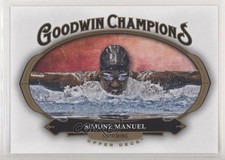 2020 Upper Deck Goodwin Champions Horizontal Blank Back Simone Manuel #67 x9h