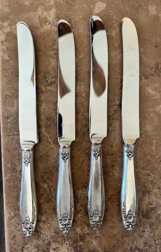 (4) Prelude by International Sterling Silver Knives