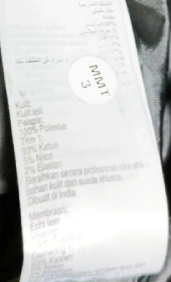 Chaqueta cascada de cuero Oasis para mujer talla XS Foto 4 de 4