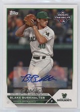 2023 Topps Pro Debut Auto Blake Burkhalter #PD-187 Auto s1i