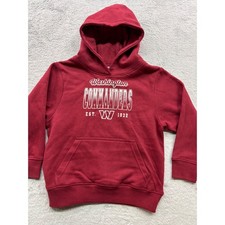 NFL Team Apparel Washington Commanders Burgundy Hoodie Girls Size S NEW