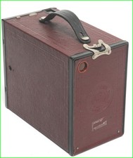  Vintage Kodak Brownie No. 2a RED special Box Camera for 116 film NOTTESTED