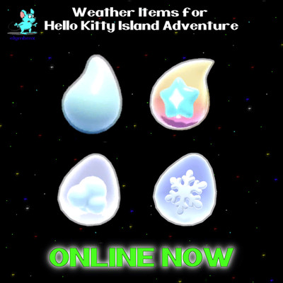   ️ Weather Items rain snow steam snow drops for Hello Kitty Island Adventure