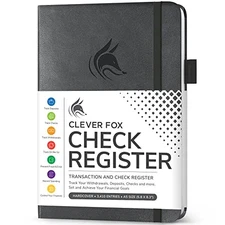  Check Register Book - Deluxe Transaction Register, Accounting Ledger Book, 