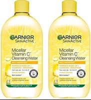 2 x Garnier Micellar Vitamin C Gentle Face Cleanser & Makeup Remover 700ml 