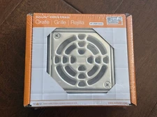 Schluter Kerdi-Drain Grate Kit 4" Stainless Steel Finish - KD4GRKE - NEW SEALED