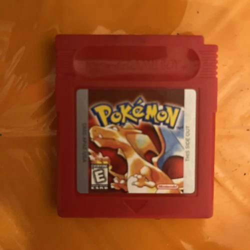 Pokemon Red (Nintendo GameBoy, 1998) Cartridge TESTED pikachu game pokeball