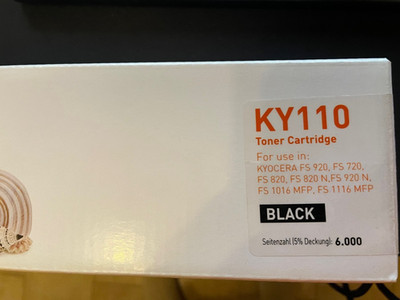 1x  TONER TK-110 für Kyocera Mita FS1016MFP FS1116MFP FS720 FS820N FS920N