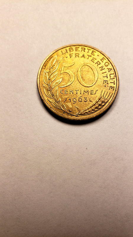 1963 FRANCE 50 CENTIMES