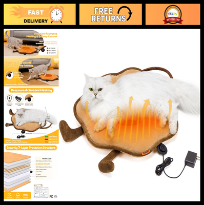 #ad Cat Heating Pad for Indoor Cats Dogs Pressure Activated Heated Cat Bed for Pets $39.99