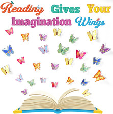 Reading Classroom Decorations Inspirational Reading Bulletin Board Set Library B