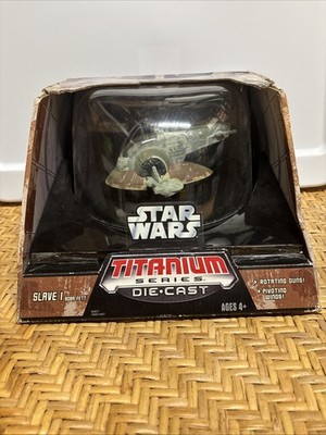 Slave 1 7'' Deluxe Ultra Die Cast STAR WARS Titanium Series MIB New #2