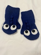 Crazy 8 Kids Size 4T-5T Monster Dinosaur Blue Gloves