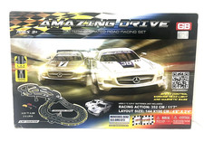GOLDEN BRIGHT AMAZING DRIVE CROSSOVER ROAD RACING SET SLOT TRACK MERCEDES-BENZ 