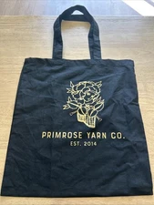 Primrose Yarn Company Carrying Bag Black And Gold  Rare
