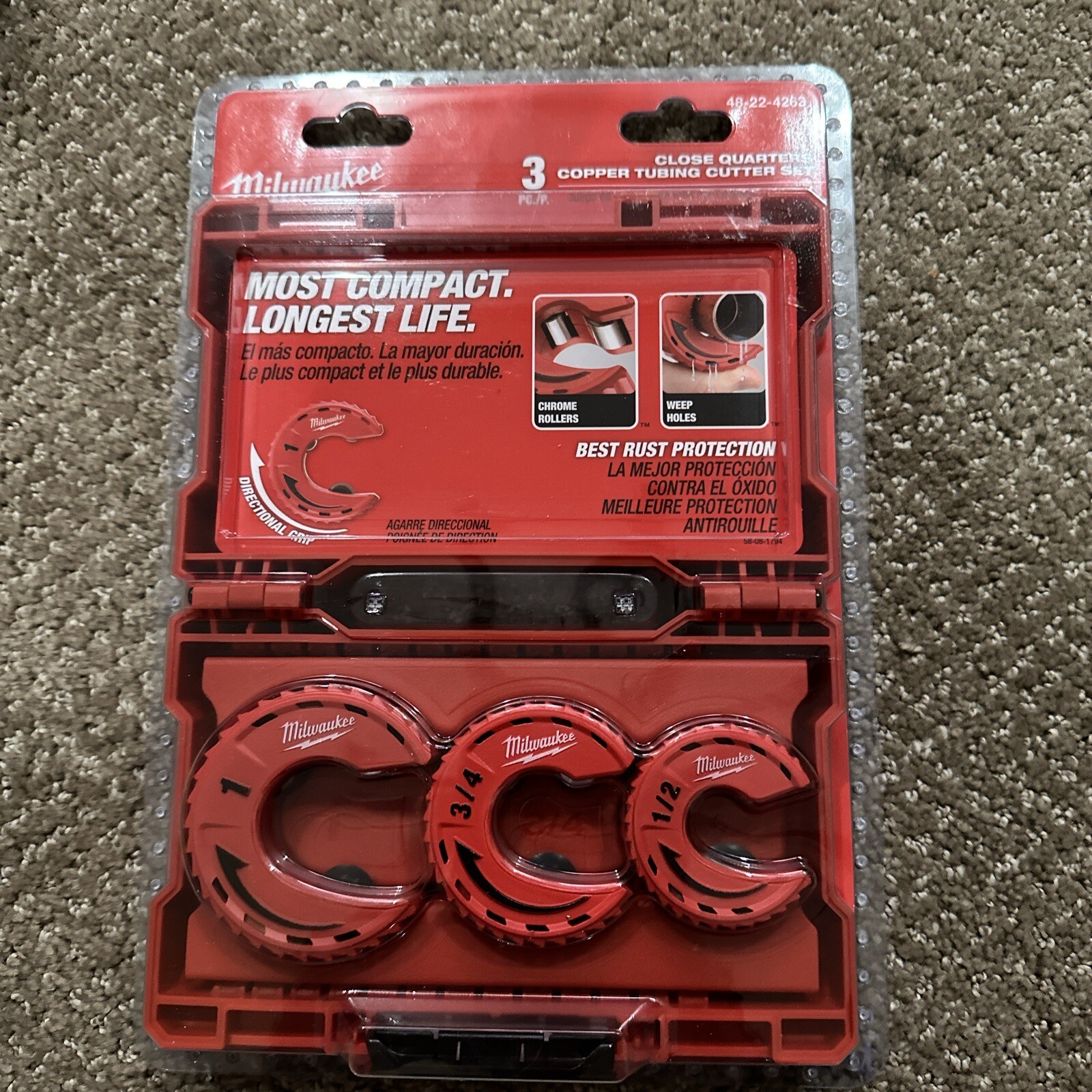 Milwaukee 48224263 3 Piece Close Quarters Tubing Cutter Set 45242472512 eBay