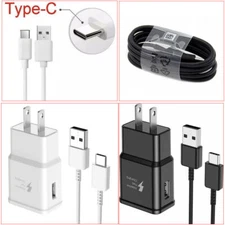 Universal Wall Charger Plug Type C Charging USB Cable Cord For Samsung