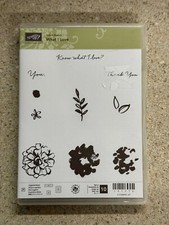 Stampin' Up What I Love clear photopolymer stamp set of 10 Used