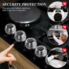 Childproof Clear Stove Knob Cover Clear View High Temperature Resistance Knob
