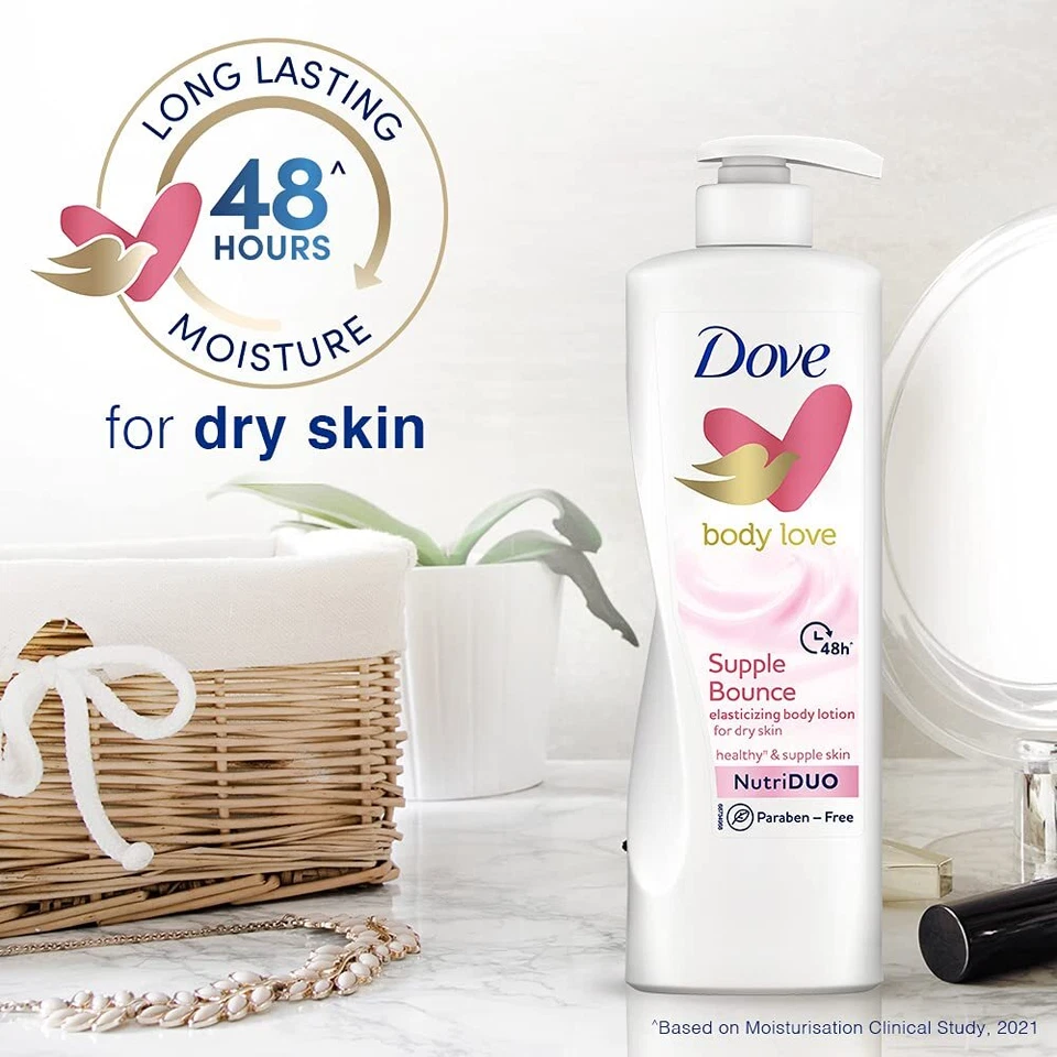 Dove Body Love Supple Bounce Body Lotion for Dry Skin 48Hrs Moisturisation - image 3 of 4