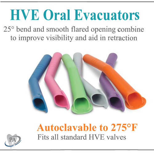 Dental HVE Tips HVESolo Reusable Evacuation Tips Bendable, Autoclave