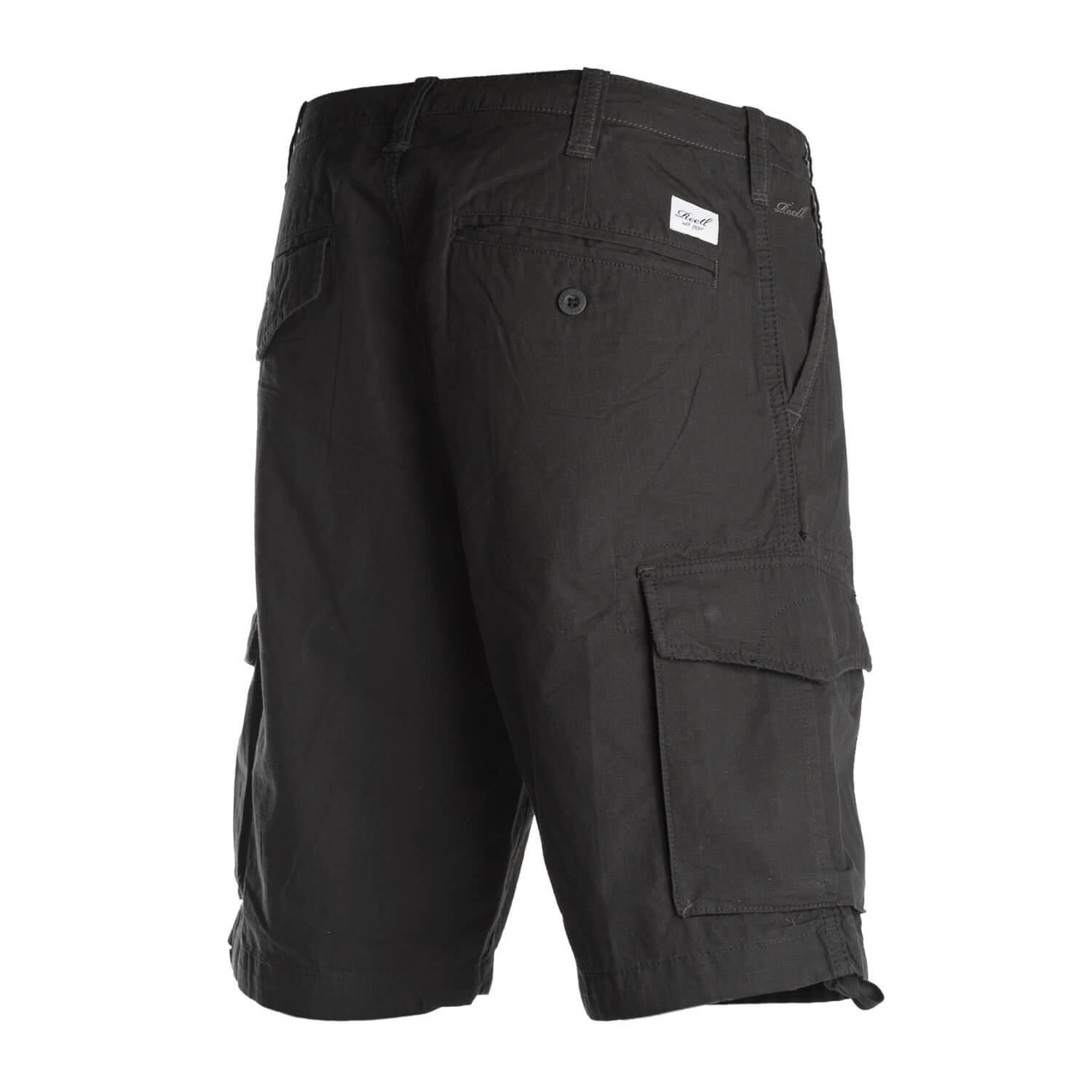 Reell New Cargo Short Black - Loose Fit Short with Side Pockets 12090₽