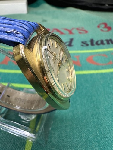 VTG 1970's Mens Bulova Accutron 2182 Watch Day/Date 18k GF Blue Indices RARE!! - Picture 12 of 15